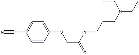 2-(4-cyanophenoxy)-N-[3-(diethylamino)propyl]acetamide Struktur