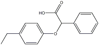 2-(4-ethylphenoxy)-2-phenylacetic acid Struktur