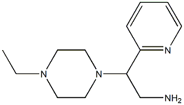 2-(4-ethylpiperazin-1-yl)-2-(pyridin-2-yl)ethan-1-amine Struktur