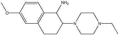 2-(4-ethylpiperazin-1-yl)-6-methoxy-1,2,3,4-tetrahydronaphthalen-1-amine Struktur