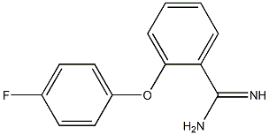 2-(4-fluorophenoxy)benzene-1-carboximidamide Struktur