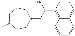 2-(4-methyl-1,4-diazepan-1-yl)-1-(naphthalen-1-yl)ethan-1-amine Struktur