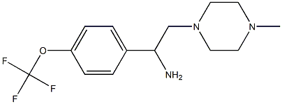 2-(4-methylpiperazin-1-yl)-1-[4-(trifluoromethoxy)phenyl]ethan-1-amine Struktur