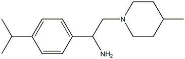 2-(4-methylpiperidin-1-yl)-1-[4-(propan-2-yl)phenyl]ethan-1-amine Struktur