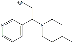 2-(4-methylpiperidin-1-yl)-2-pyridin-3-ylethanamine Struktur