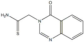 2-(4-oxo-3,4-dihydroquinazolin-3-yl)ethanethioamide Struktur