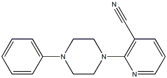 2-(4-phenylpiperazin-1-yl)nicotinonitrile Struktur