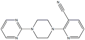 2-(4-pyrimidin-2-ylpiperazin-1-yl)nicotinonitrile Struktur