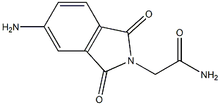 2-(5-amino-1,3-dioxo-2,3-dihydro-1H-isoindol-2-yl)acetamide Struktur