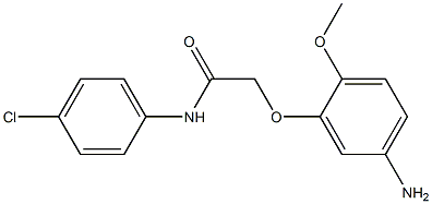 2-(5-amino-2-methoxyphenoxy)-N-(4-chlorophenyl)acetamide Struktur