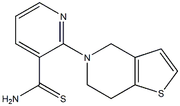 2-(6,7-dihydrothieno[3,2-c]pyridin-5(4H)-yl)pyridine-3-carbothioamide Struktur