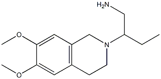 2-(6,7-dimethoxy-1,2,3,4-tetrahydroisoquinolin-2-yl)butan-1-amine Struktur