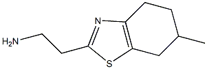 2-(6-methyl-4,5,6,7-tetrahydro-1,3-benzothiazol-2-yl)ethanamine Struktur