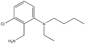 2-(aminomethyl)-N-butyl-3-chloro-N-ethylaniline Struktur