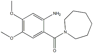 2-(azepan-1-ylcarbonyl)-4,5-dimethoxyaniline Struktur