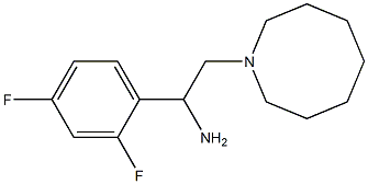 2-(azocan-1-yl)-1-(2,4-difluorophenyl)ethan-1-amine Struktur