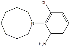 2-(azocan-1-yl)-3-chloroaniline Struktur