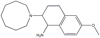 2-(azocan-1-yl)-6-methoxy-1,2,3,4-tetrahydronaphthalen-1-amine Struktur