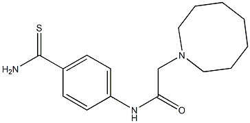 2-(azocan-1-yl)-N-(4-carbamothioylphenyl)acetamide Struktur