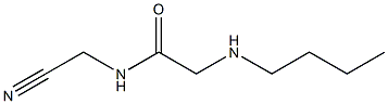 2-(butylamino)-N-(cyanomethyl)acetamide Struktur