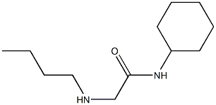 2-(butylamino)-N-cyclohexylacetamide Struktur