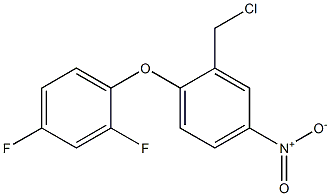 2-(chloromethyl)-1-(2,4-difluorophenoxy)-4-nitrobenzene Struktur