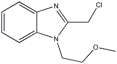 2-(chloromethyl)-1-(2-methoxyethyl)-1H-1,3-benzodiazole Struktur