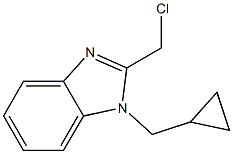 2-(chloromethyl)-1-(cyclopropylmethyl)-1H-1,3-benzodiazole Struktur