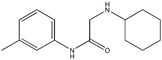 2-(cyclohexylamino)-N-(3-methylphenyl)acetamide Struktur