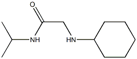 2-(cyclohexylamino)-N-(propan-2-yl)acetamide Struktur