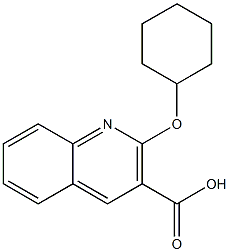 2-(cyclohexyloxy)quinoline-3-carboxylic acid Struktur