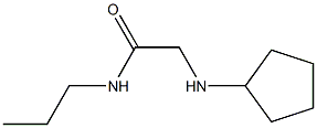 2-(cyclopentylamino)-N-propylacetamide Struktur