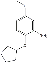 2-(cyclopentyloxy)-5-methoxyaniline Struktur