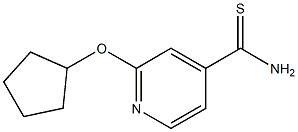 2-(cyclopentyloxy)pyridine-4-carbothioamide Struktur