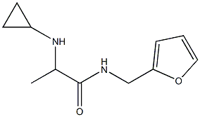 2-(cyclopropylamino)-N-(furan-2-ylmethyl)propanamide Struktur