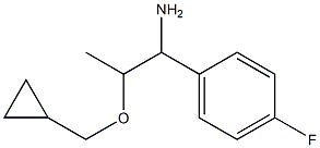 2-(cyclopropylmethoxy)-1-(4-fluorophenyl)propan-1-amine Struktur