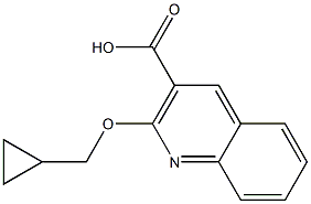 2-(cyclopropylmethoxy)quinoline-3-carboxylic acid Struktur