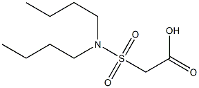 2-(dibutylsulfamoyl)acetic acid Struktur