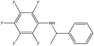 2,3,4,5,6-pentafluoro-N-(1-phenylethyl)aniline Struktur