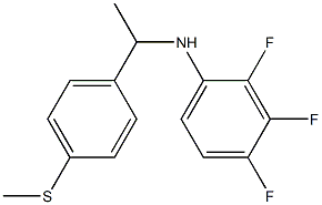 2,3,4-trifluoro-N-{1-[4-(methylsulfanyl)phenyl]ethyl}aniline Struktur