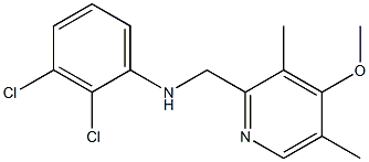 2,3-dichloro-N-[(4-methoxy-3,5-dimethylpyridin-2-yl)methyl]aniline Struktur