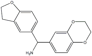 2,3-dihydro-1,4-benzodioxin-6-yl(2,3-dihydro-1-benzofuran-5-yl)methanamine Struktur