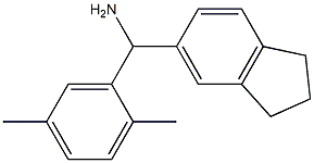 2,3-dihydro-1H-inden-5-yl(2,5-dimethylphenyl)methanamine Struktur