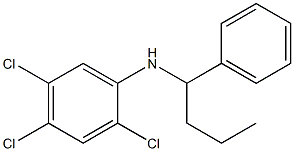 2,4,5-trichloro-N-(1-phenylbutyl)aniline Struktur