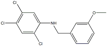 2,4,5-trichloro-N-[(3-methoxyphenyl)methyl]aniline Struktur