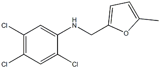 2,4,5-trichloro-N-[(5-methylfuran-2-yl)methyl]aniline Struktur