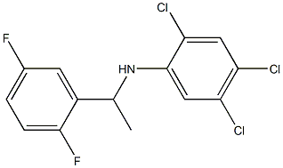 2,4,5-trichloro-N-[1-(2,5-difluorophenyl)ethyl]aniline Struktur