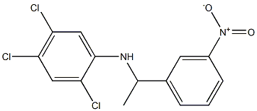 2,4,5-trichloro-N-[1-(3-nitrophenyl)ethyl]aniline Struktur