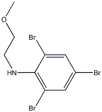 2,4,6-tribromo-N-(2-methoxyethyl)aniline Struktur