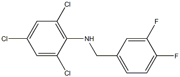 2,4,6-trichloro-N-[(3,4-difluorophenyl)methyl]aniline Struktur